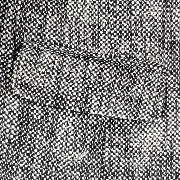 Talbots Blazer Jacket Crop Women’s Size 6 Black Tweed Textured Stretch Lined - Picture 4 of 9